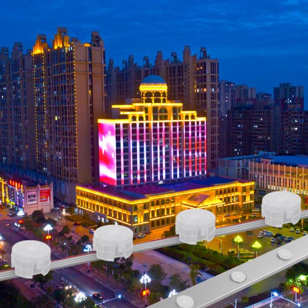 Luz de punto LED de alta intensidad y RGB LED Pixel de aluminio de 20 mm para una popular decoración de Navidad al aire libre