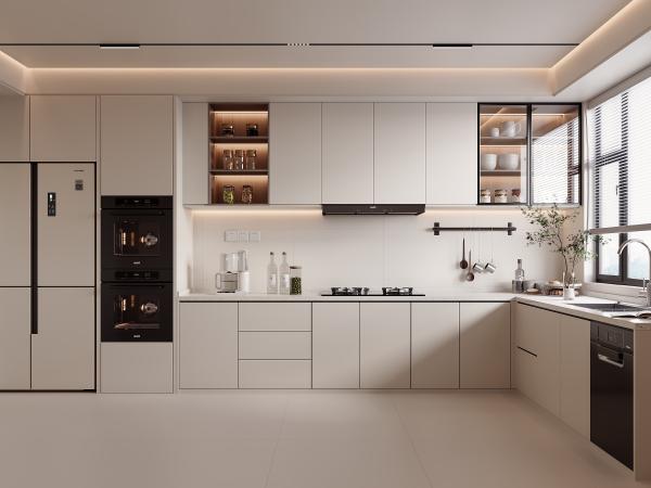 Home Furniture Luxury Modular Wooden Kitchen Cabinet Set Cabinetry