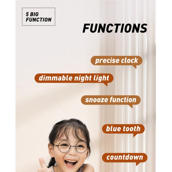 Relógio de alarme ativado por voz para o trem de sono infantil