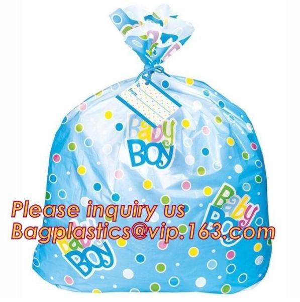 Set of 3 60x72 Christmas Gift Bags Jumbo/Giant Bike Bag,LDPE christmas red sack plastic jumbo bike/bicycle gift bag