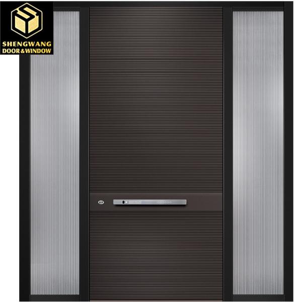 Fireproof Fashionable Stainless Steel Exterior Door CE Steel Insulated Entry Doors