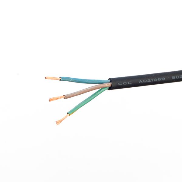 Vde Waterproof Rubber Sheath Cable Flexible Insulated 3 Core 0.75 1.0 1.5 2.5mm for Cable Stator Pump Flexible and Durable