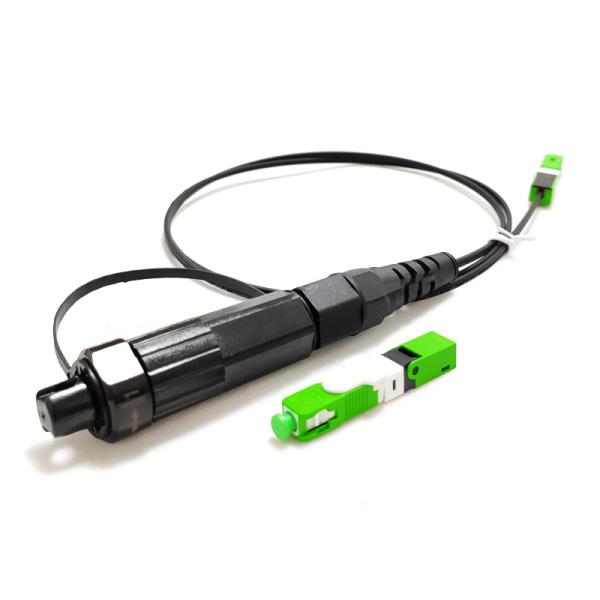 Соединитель FTTH водоустойчивой сборки на месте IP68 быстрый падает соединитель SC кабеля быстрый