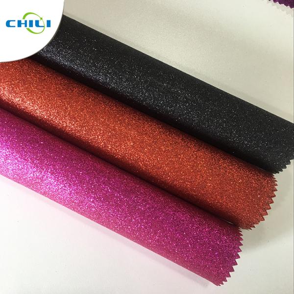 Anti Mildew Grade 3 50m/Roll Faux Glitter Leather Fabric