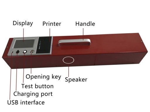 Almacenamiento de datos grandes Retrorreflectómetro de marcado de pavimento para marcas de carreteras