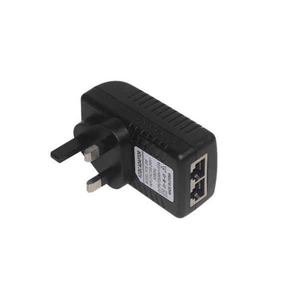 Adaptador POE 24V 1A com Plugue EU para Fonte de Alimentação Ethernet