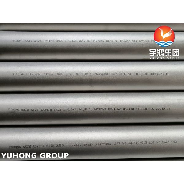ASTM A376 TP347H Stainless Steel Seamless Pipe Pickled Annealed Industry Pipe for Power Plant