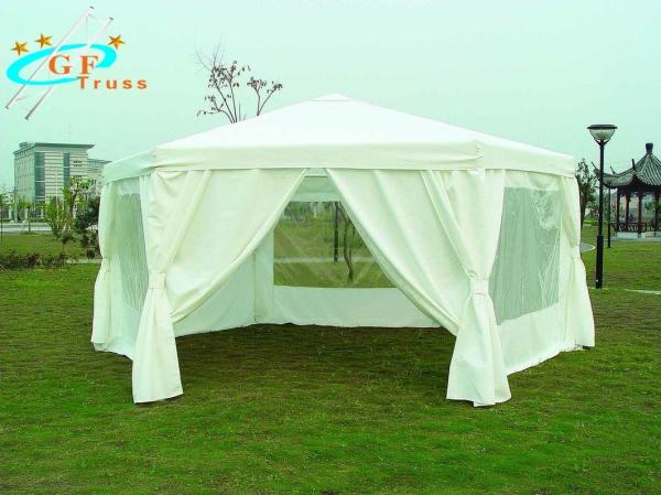 Waterproof Aluminum Party Tent Heavy Duty Type Glass Sidewalls