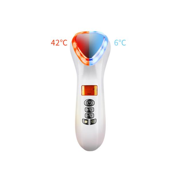 8600rpm Shrink Pores LED Therapy Hammer Multifunction Hot And Cold Face Massager