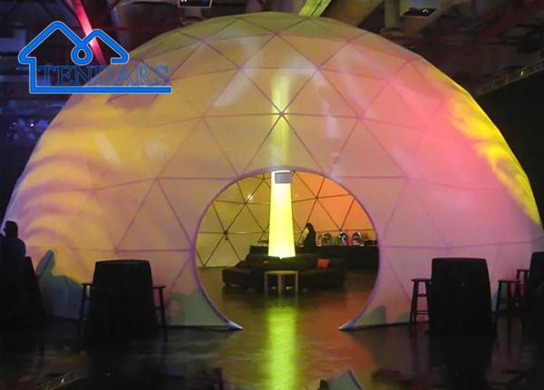 Dimensão personalizada Tenda comercial de cúpula Big Event Yoga Exposição Tenda de cúpula