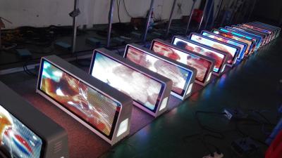 Double Sided P5 Taxi Top LED Screen , LED Taxi Top Advertising With 3G / 4G / USB / WIFI