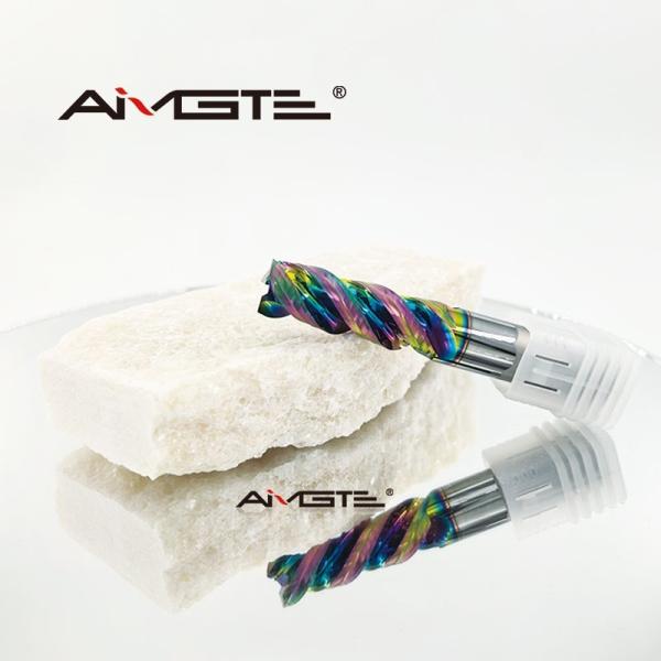 Efficient Chip Evacuation and Anti Stick  Rainbow U Type End Mill 