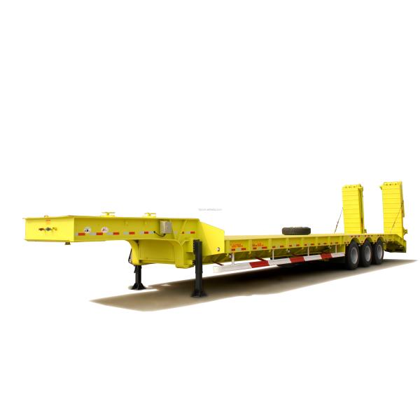 Cimc Huajun 3axle Lowbed Semi-Trailer High Tensile Steel Beam for Versatile Transport