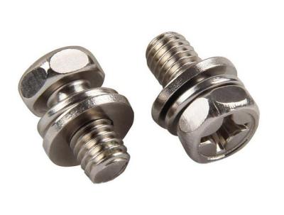 ASME Standard Cross Recessed Socket Hex Head Bolts with Spring Washer and Plain Washer Assemblies
