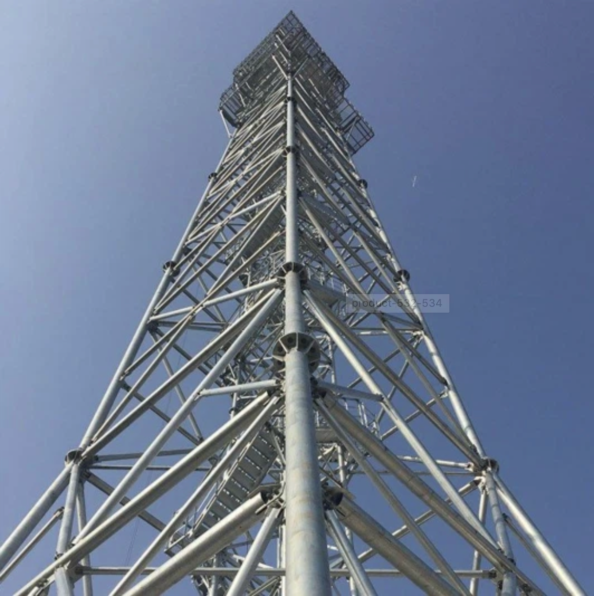 Hybrid Transmission Line Tower Galvanized / Painted Multi Circuit Transmission Tower