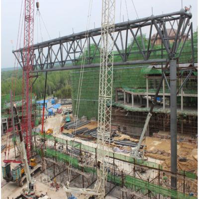 100m Long Span Truss Structure Grey Q345 Steel Tube Trusses On Site Installation