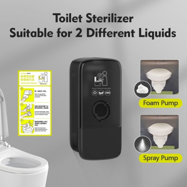 800ml Capacity Wall Mounted Toilet Sanitizer Dispenser For High Traffic Bathrooms
