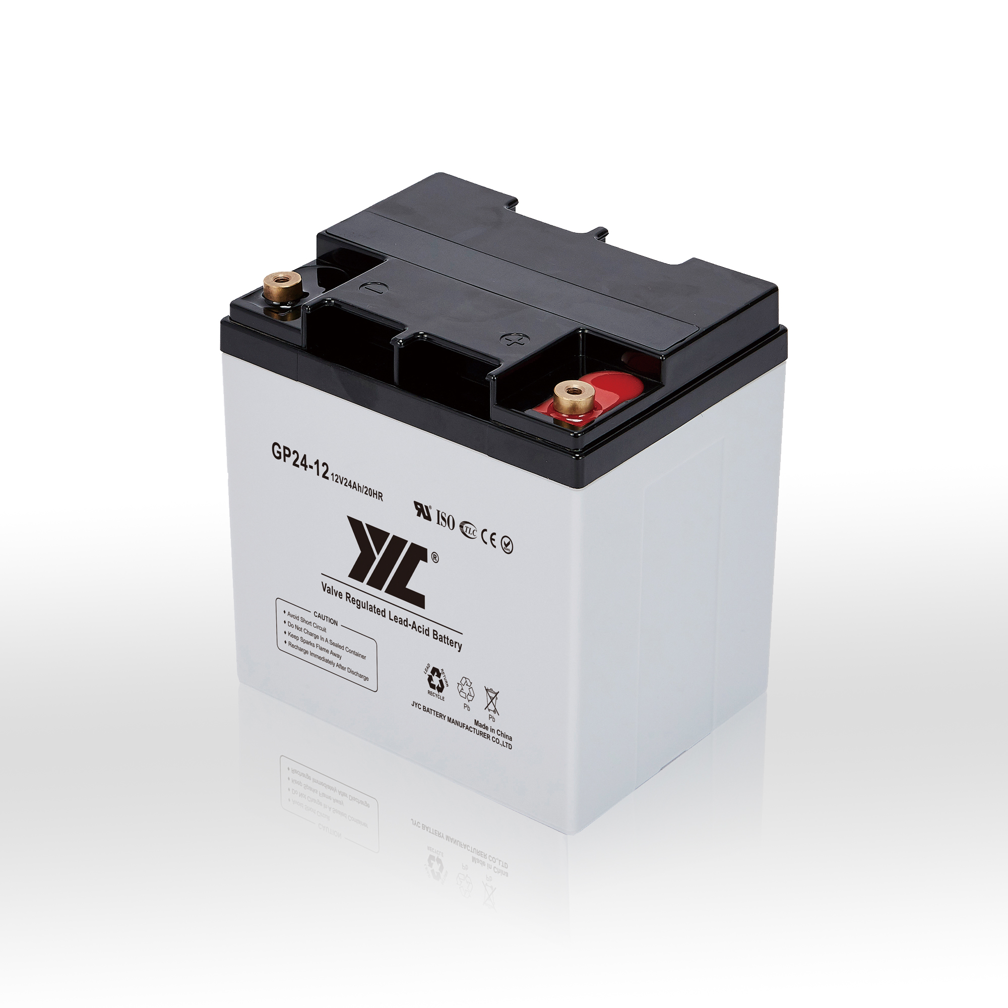 Sealed Medical Equipment Battery 24AH Valve Regulated Lead Acid Battery 12V