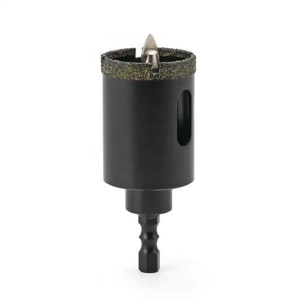 Sierra perforadora diamantada soldada al vacío 25mm - 30mm para corte de agujeros en baldosas de porcelana