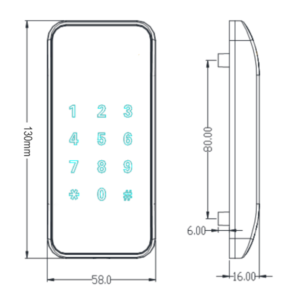 English manual for SNBM167-Code lock with TTLOCK app