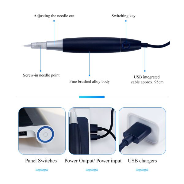 Hot Selling Model Digital Tattoo Pen for Eyebrows Lips Touch Screen Face Permanent Make-Up Microblade Pen Highly Popular