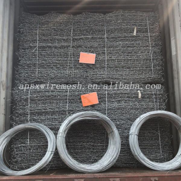PVC покрыл корзины Gabion подпорной стенки кладет противокоррозионные различные спецификации в коробку