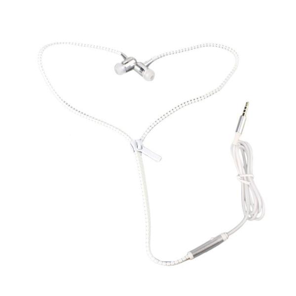 Накаляя зарево шлемофона молнии в темных наушниках Earbuds металла с наушником Mic светящим светлым стерео хэндс-фри