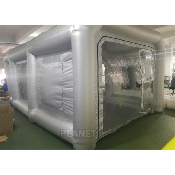 станция картины будочки брызг автомобиля 6x4x3m УЛЬТРАФИОЛЕТОВАЯ устойчивая серебряная раздувная для картины автомобиля