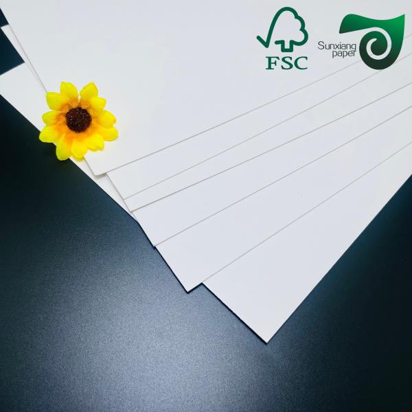Certificado FSC Grado alimenticio C1S SBS Cartón sólido 215g 230g de lado único recubierto 30 40in