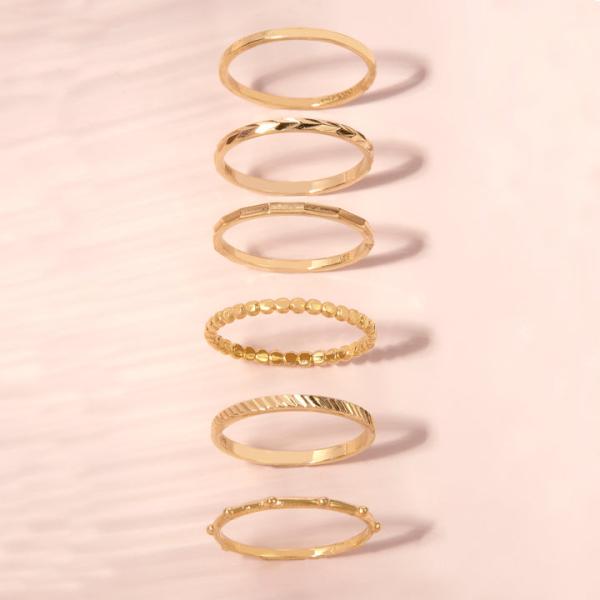 18K 316L Copper Finger Ring Extra Thin Shay Diamond Ring