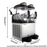 Máquina congelada inoxidable de congelación de Icee del cilindro del batido de leche