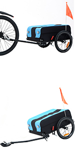 Dog Trailer, Medium Dog Buggy, Bicycle Trailer for Small and Medium Dogs Under 88 lbs