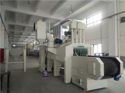 0.5m/Min Wire Mesh Shot Blasting Machine Alumnium Parts Cleaning