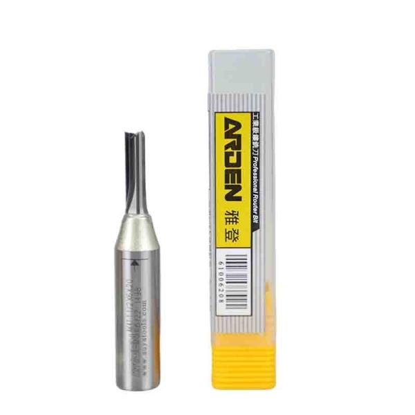 1 / 2 TCT Carburo con punta TCT Router Bits Herramientas de grabado CNC Tres arquivos de borde diente ranura recta cortador de fresado