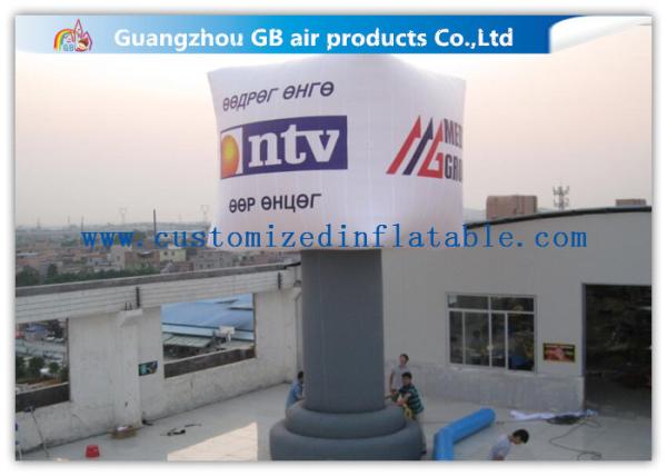 Giant Square Pillar Inflatable Advertising Balloons Oxford Cloth 8m Waterproof