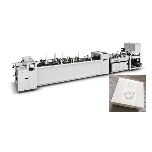 Decorative Cardboard Box Manufacturing Machine , Square Paper Box Making Machine