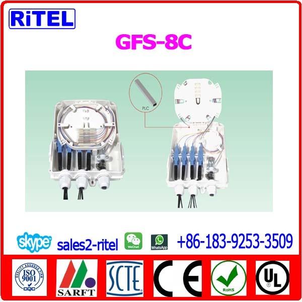 High quality 1 input/2 output FTTx Optic Distribution Box GFS-8C
