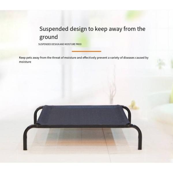 Удаляемая и стираемая сетка для домашних животных Лагерная кровать для собак Стальная рама Кровать влагостойкая