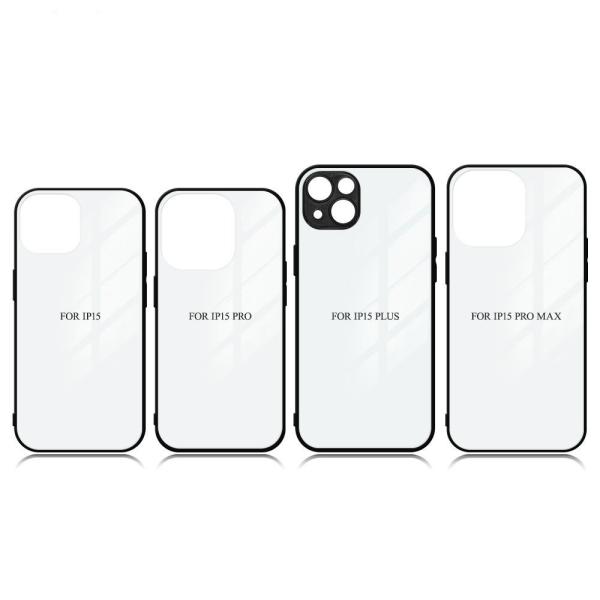 Blank 2D Sublimation Tempered Glass Phone Cases For IPhone 16 15 14 Pro Max Plus