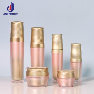 Plastic Round Acrylic Bottle 30ml 50ml 100ml 120ml Cream Lotion Bottle For Cosmetic Packaging