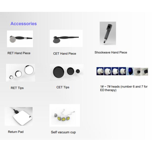 Máquina capacitiva y de la resistencia del RF de la belleza del equipo el ccsme de la onda de choque