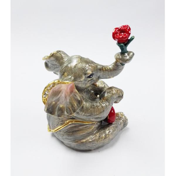 Pewter Golden wedding favors gifts elephant trinket jewelry box