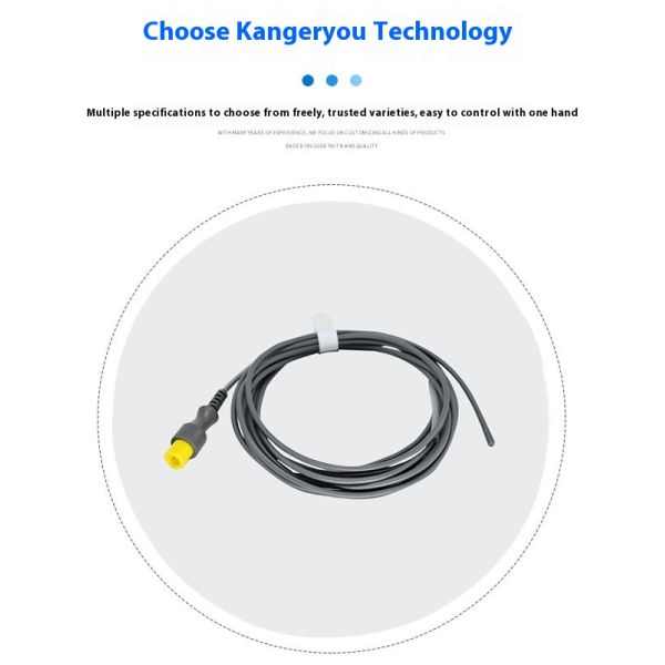 Compatible Reusable Temperature Probe for 37392 Body Cavity General Purpose 2 Pins Monitor Temperature Probe