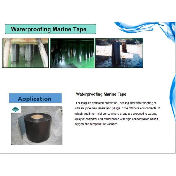 Bitumen Corrosion Protection Waterproof Duct Tape / Waterproofing Marine Tapes