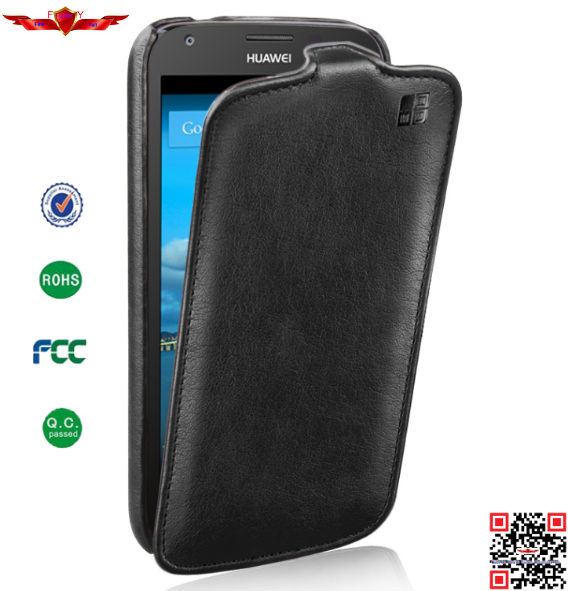 Wholesale Fashion Design  Ultra Thin PU Flip Leather Cover Case For Huawei Ascend Y600