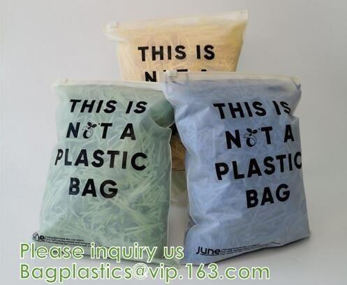 Biodegradable appreal Packaging, Compostable Pla Corn Starch Zipper Underwear, Clothing, Fur, Garment