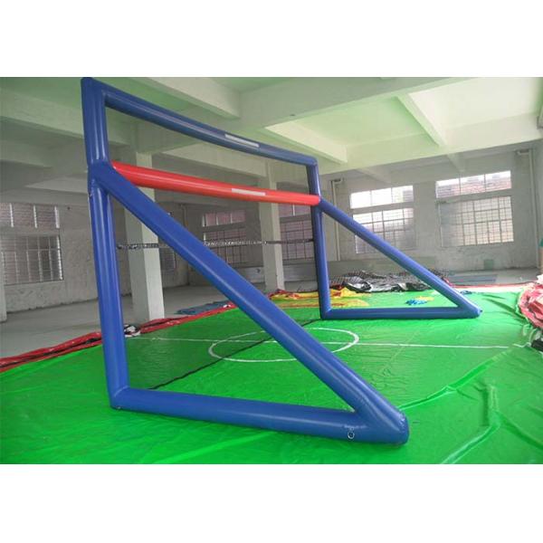 Green 0.55mm PVC tarpaulin Inflatable sports games Arch Football Goal / Soccar Gate Games
