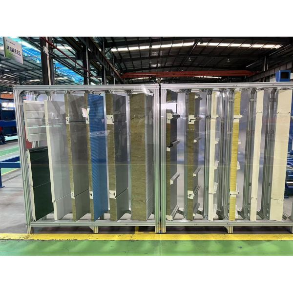 Continous ROCKWOOL sandwich panel production line