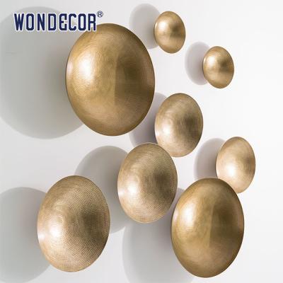 Geometria personalizada Arte de parede Metal Escultura Taça redonda Peso pesado