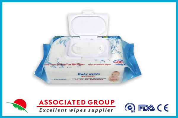 80 do creme hidratante macio confortável do bebê dos cuidados com a pele do PCS limpezas molhadas, sem álcool
